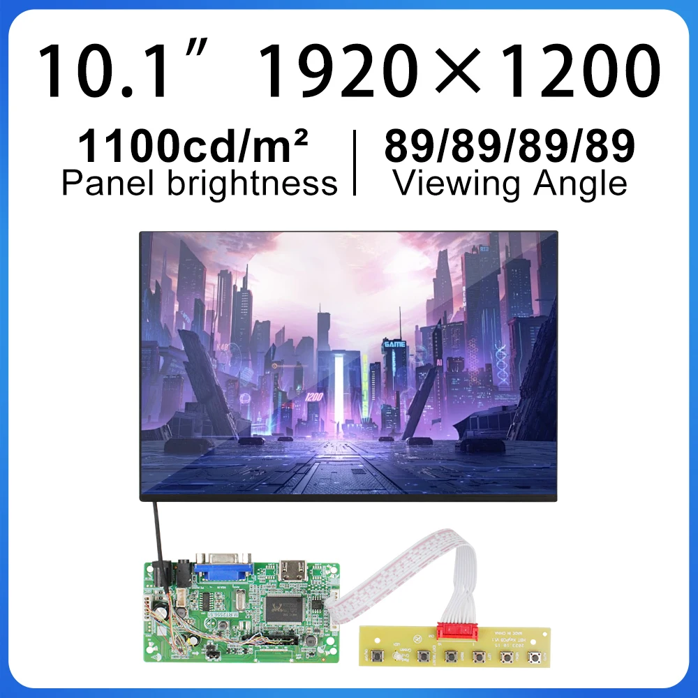 

Original and brand new 10.1inch LCD with HDMI VGA control panel 1920*1200 LCD Screen 1100nite EDP 30pins Interface NS101WUM-N51