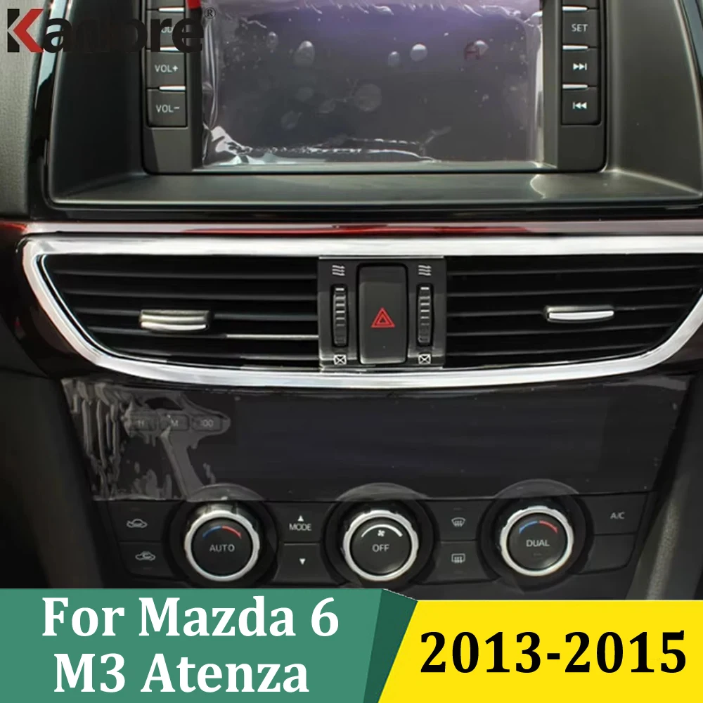

For Mazda 6 Atenza 2013 2014 2015 ABS Chrome Door Handle Bowl Cover Air Conditonnal Vent Cover Trim Interior Accessories