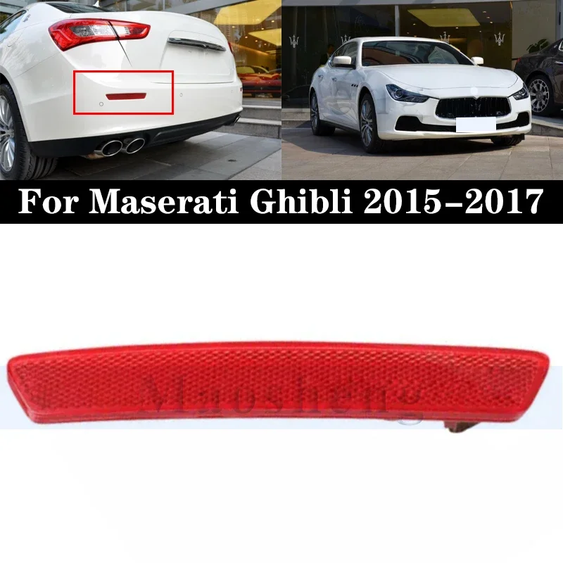 

Rear Bumper Fog Light Reflector Brake Lamp For Maserati Ghibli 2015-2017 Rear Bumper Light Reflector Brake Warning Light