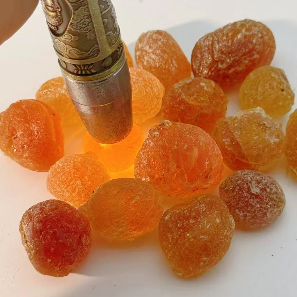 Natural Amber Raw Stone Fire-free Aroma Crystal Rough Stone Aroma Diffuser Raw Amber Stone Ornaments Healing Energy Collection