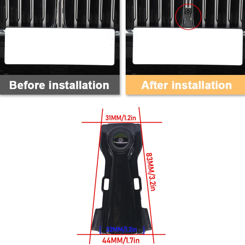 Car Vehicl Front View Logo Embeded Camera For BMW 5 series 7 series G11 G12 G30 G31 2015~2019 2020 Waterproof Parking Camera view 2