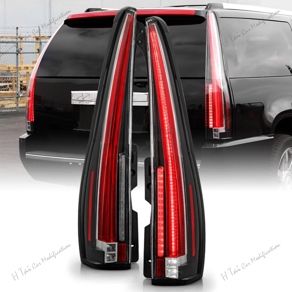 

Светодиодные задние фонари для Cadillac Escalade 2007-2014: задние фонари, противотуманные фары, динамические указатели поворота, комплекты автомобильных фар