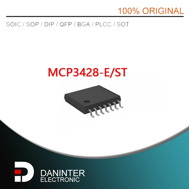 MCP3428E MCP3428 MCP3428-E/ST MCP3428E/ST MCP3428EST NEW import TSSOP14 1PCS/LOT