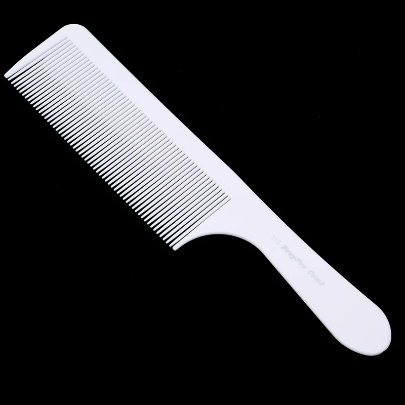 1 PC Professional White Resin Cutting Comb Heat Resistant Salon Hair Trimmer Brushes Plastic Pin Tail Antistatic Comb