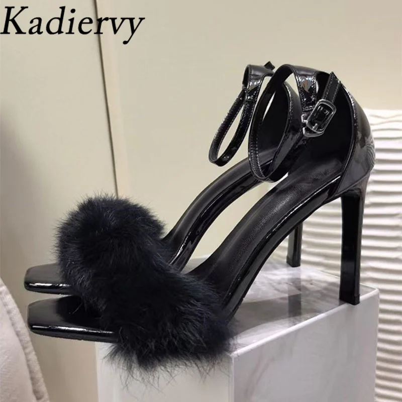 

Сексуальные женские босоножки-гладиаторы на высоком каблуке с ремешком на щиколотке, для вечеринок, белые, черные, летние, на каблуке, женские сандалии