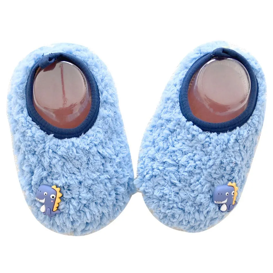 Baby Boy Girl Cute Cattoon Shoes Newborn First Walkers Baby Shoes Kids Soft Sole Shoes Toddler Fleece Keep Warm Prewalker Shoes