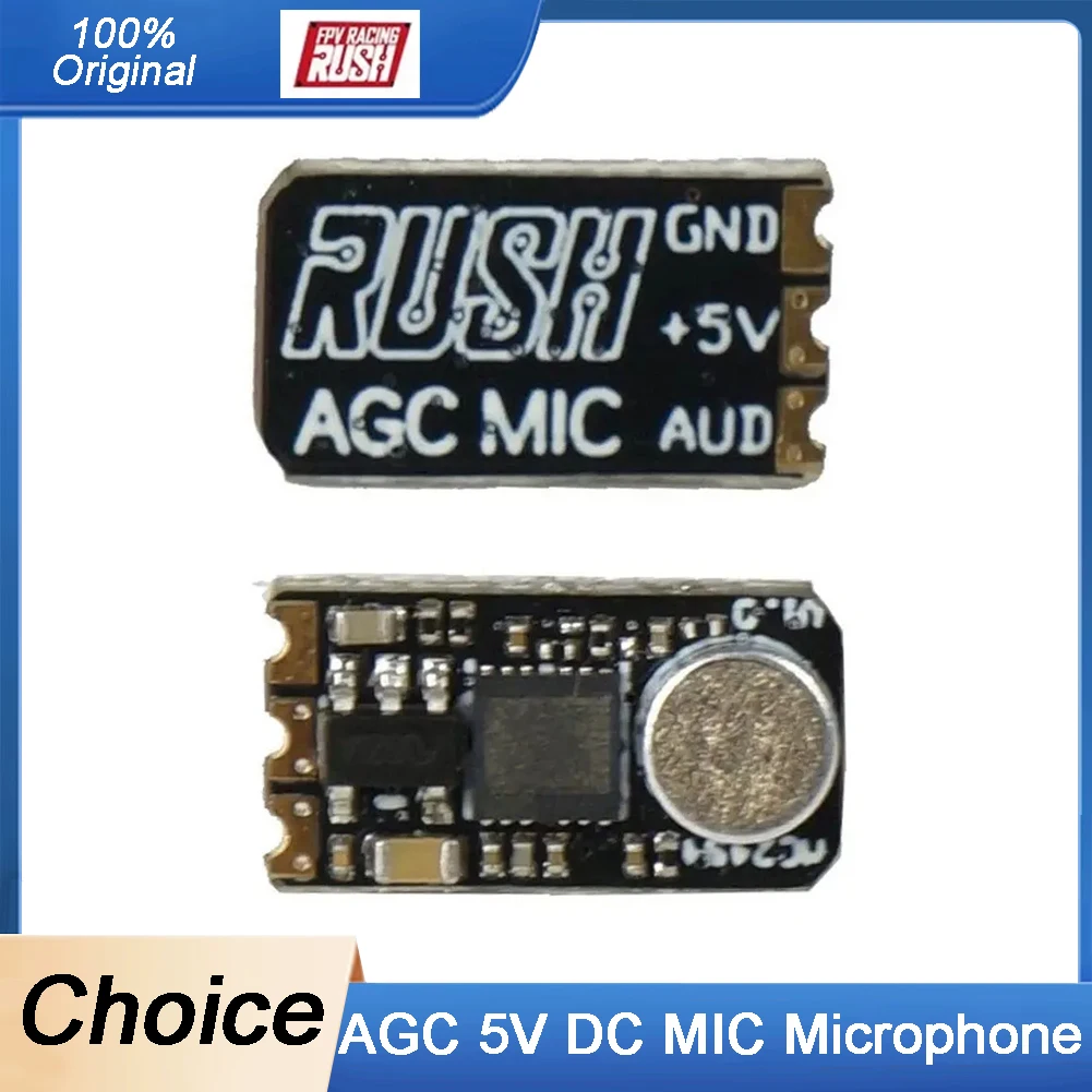 

RUSH AGC 5V DC MIC Microphone For RUSH TANK Mini FPV RC Drone Transmitter VTX