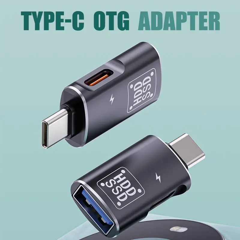 Adaptateur OTG Type C 2 en 1 USB 2.0 femelle pour téléphones portables/ordinateurs portables - Connecteur de transfert de données et de charge