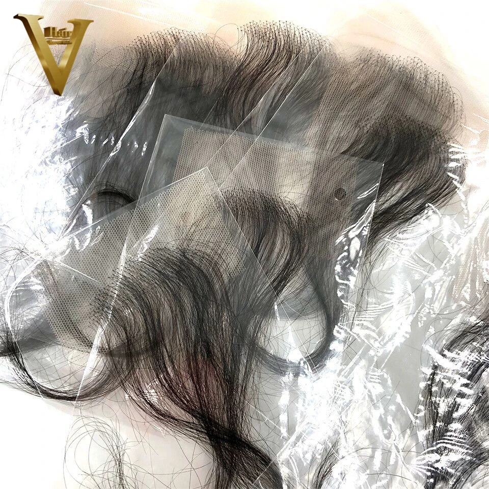 Hd laço do cabelo do bebê listras 4 pçs virgem borda do cabelo humano reutilizável mais natural para preto feminino laço suíço linha fina frete grátis