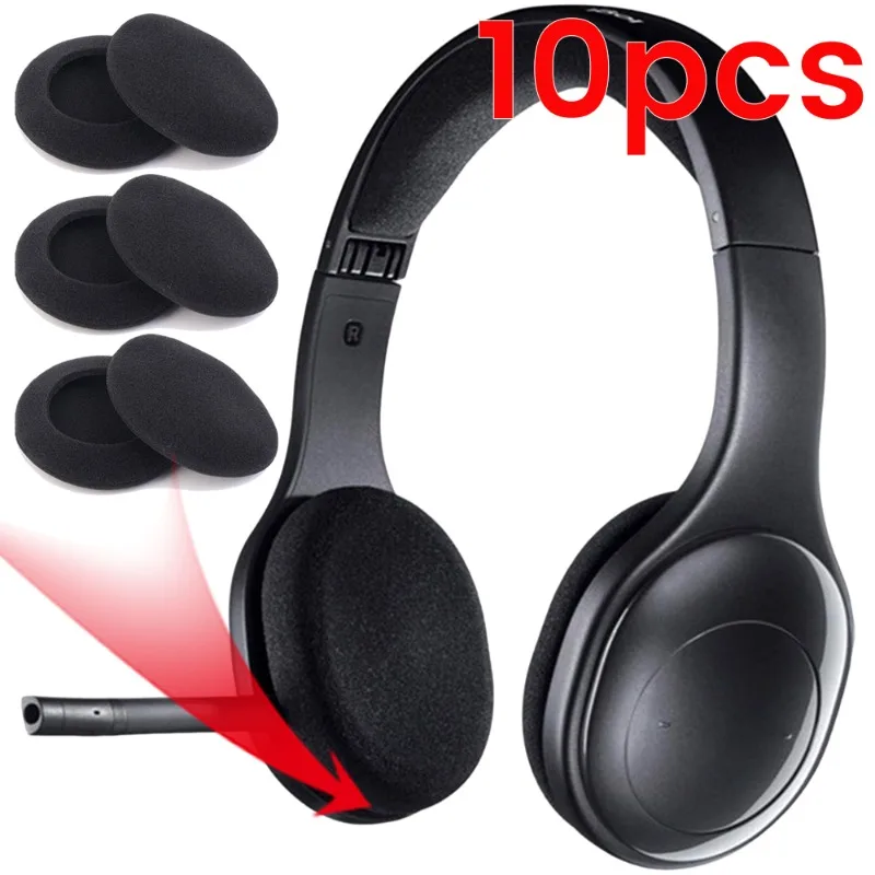 30/20/10PCS Headphones Replacement Memory Foam Ear Pads Sponge Cushion Covers Earphone Protective Sleeve 35/45/50/55/60mm