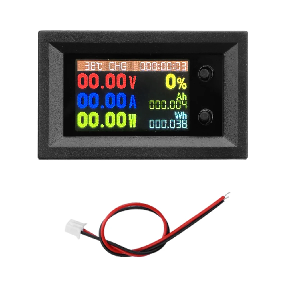DC7200 9-in-1 Voltmeter, Amperemeter und Wattmeter, DC 7–200 V, 1,14-Zoll-LCD-Bidirektionaler Coulometer, Kfz-Monitor – Detail 5