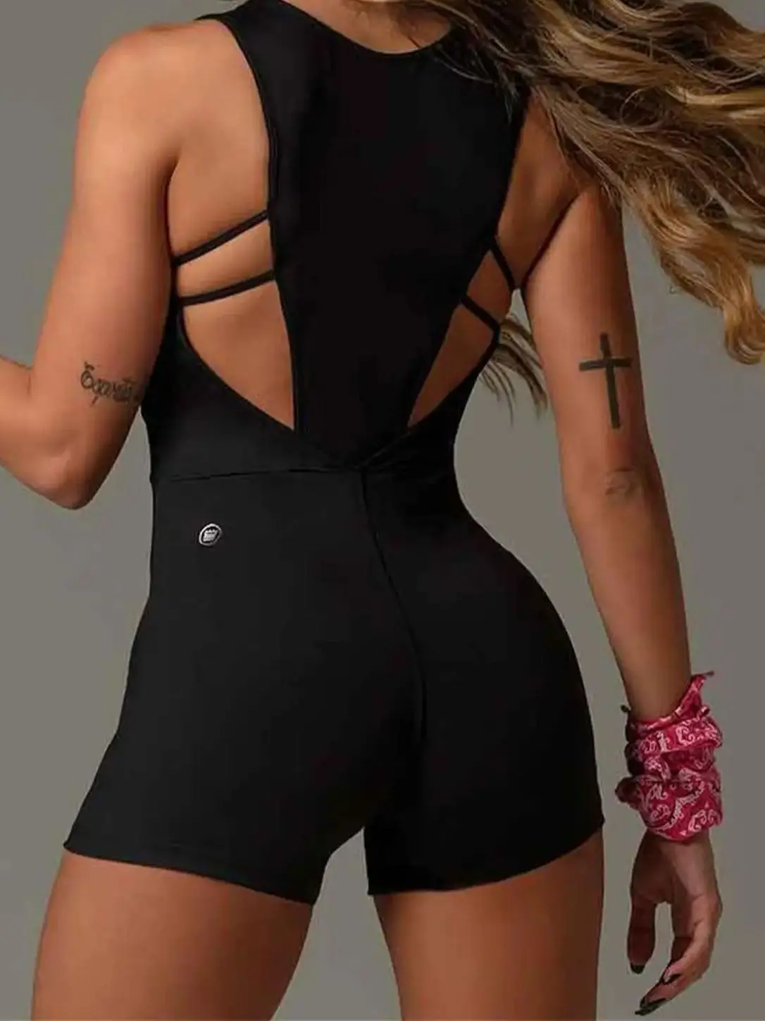 Sexy Backless Bodysuit for Women, Street Fashion, Spicy Girl Sportswear, Personalized Zipper, Mesh Panel, New, Y2K, 2023