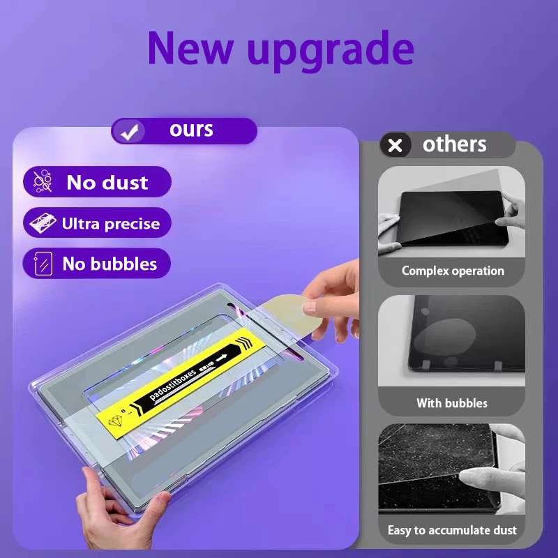 

For IPad Advanced Screen Protector Upgraded Tempered Glass iPad Air 4 pro11 13 9.7inch 10.2Full Cover Easy Installation Aut