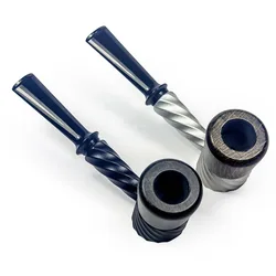 Aluminum alloy Wooden Tobacco Pipe Straight Type Handmade Retro Smoking Pipe 9mm Filter Pipe Gift