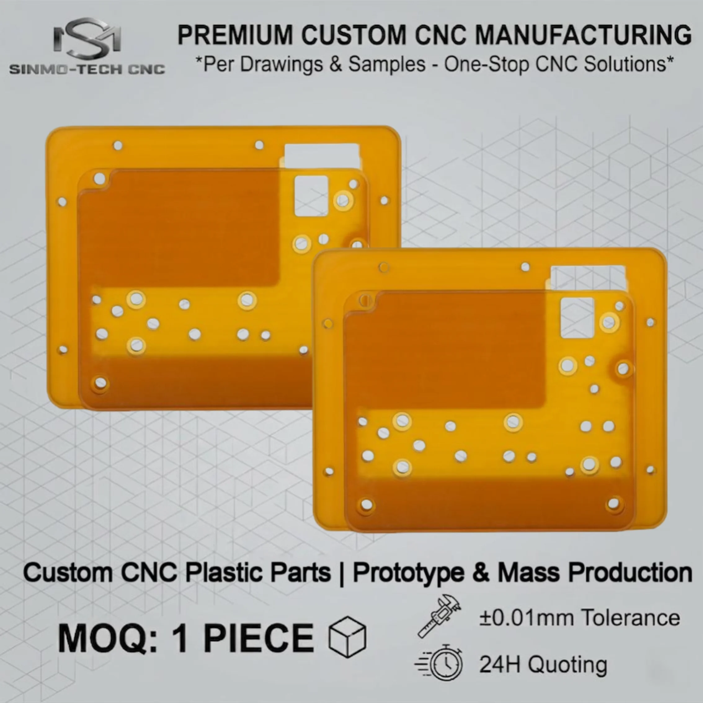 OEM ODM CNC Milling Turning Engineering Plastics POM Acetal Nylon PA6 PET PPS Custom Machined Industrial Plastic Parts