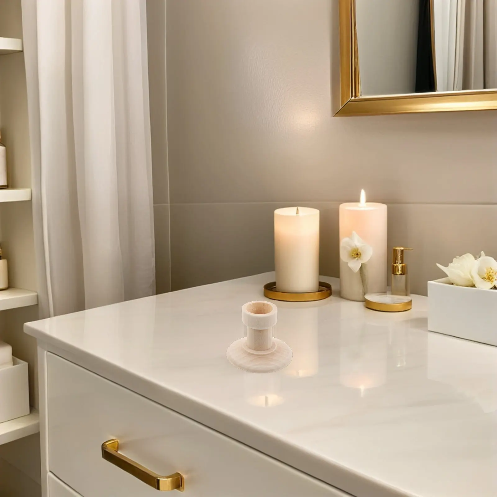 

Набор из 8 неокрашенных деревянных подсвечников в деревенском стиле, заготовки для поделок, винтажные, для гостиной