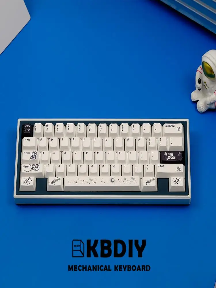 KBDiy profil wiśniowy japoński kosmos zestaw klawiszy do mechanicznej klawiatury do gier nasadki na klawisze PBT przełączniki MX ISO Cute143 klawisze — zdjęcie produktu 7