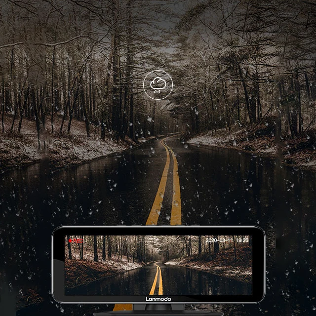 Lanmodo Overgrote Pro Met Auto Dash Camera Voor Auto Rijden Black Box Nachtzicht Systeem