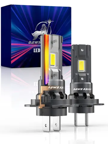 Светодиодные лампы для фар DAWN KNIGHT 40000LM H7 H4 6000K 4300K, беспроводные, 60W CSP, для автомобильных фар, турбо-LED, 12...