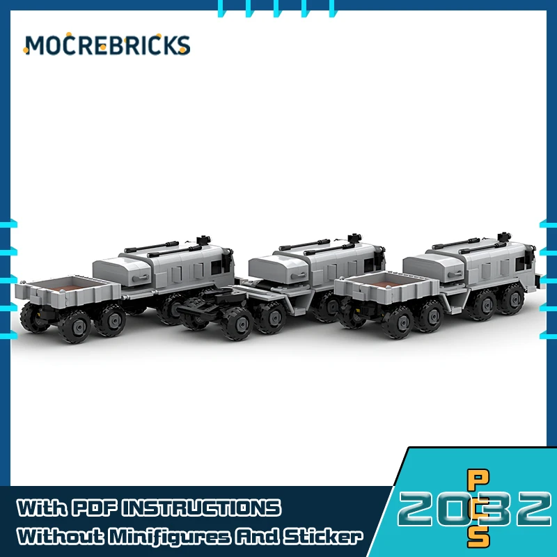 MOC-117310 MAZ 537 Transport Trucks Building Blocks DIY Assembly Off-road Vehicle Toy Bricks Kids Training Hands On Ability Gift