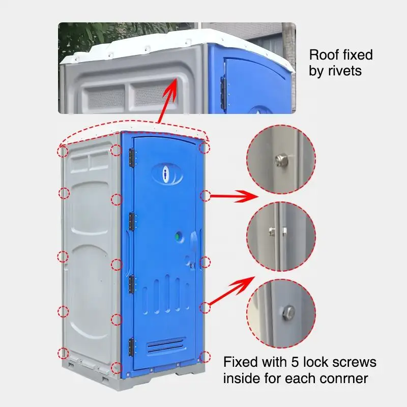 Sustainable Prefab Toilet Luxury Mobile Toilet Unit Potty Mobile Portable Toilets for Events Camping