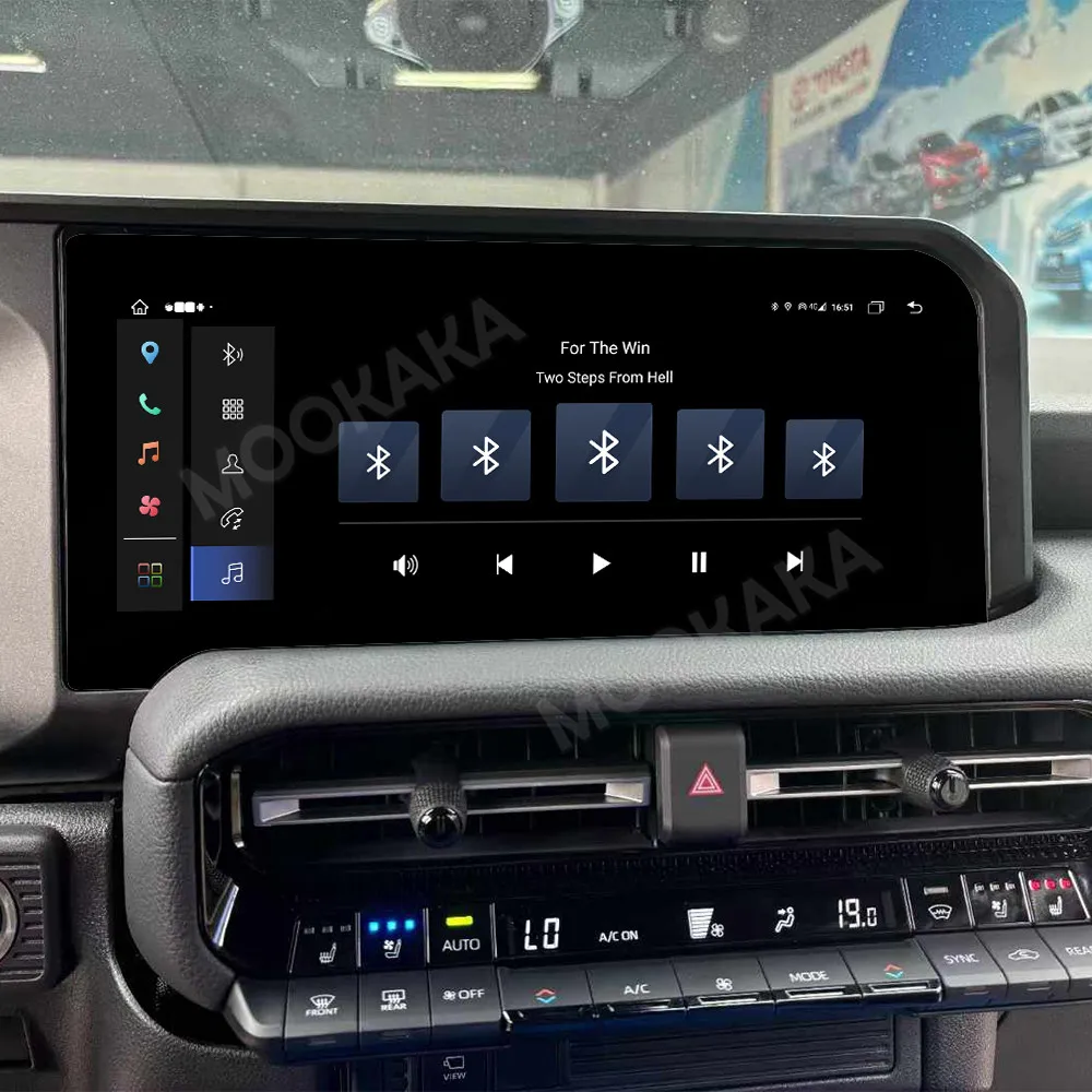 راديو اكسسوارات السيارات لتويوتا برادو 2024 أندرويد السيارات لتحديد المواقع والملاحة الوسائط المتعددة ستيريو استقبال رئيس وحدة خرائط غير متصلة بالإنترنت #4