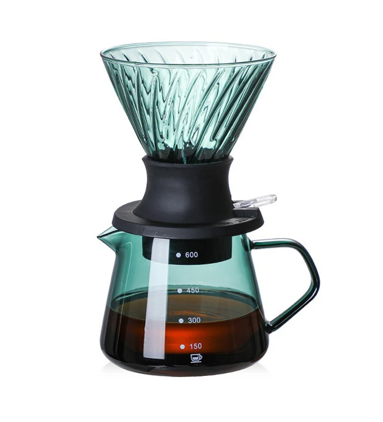 Glass Coffee Dripper Filter Immersion Coffee Machine Filter Paper V Shape Drip Coffee Dripper  Machines