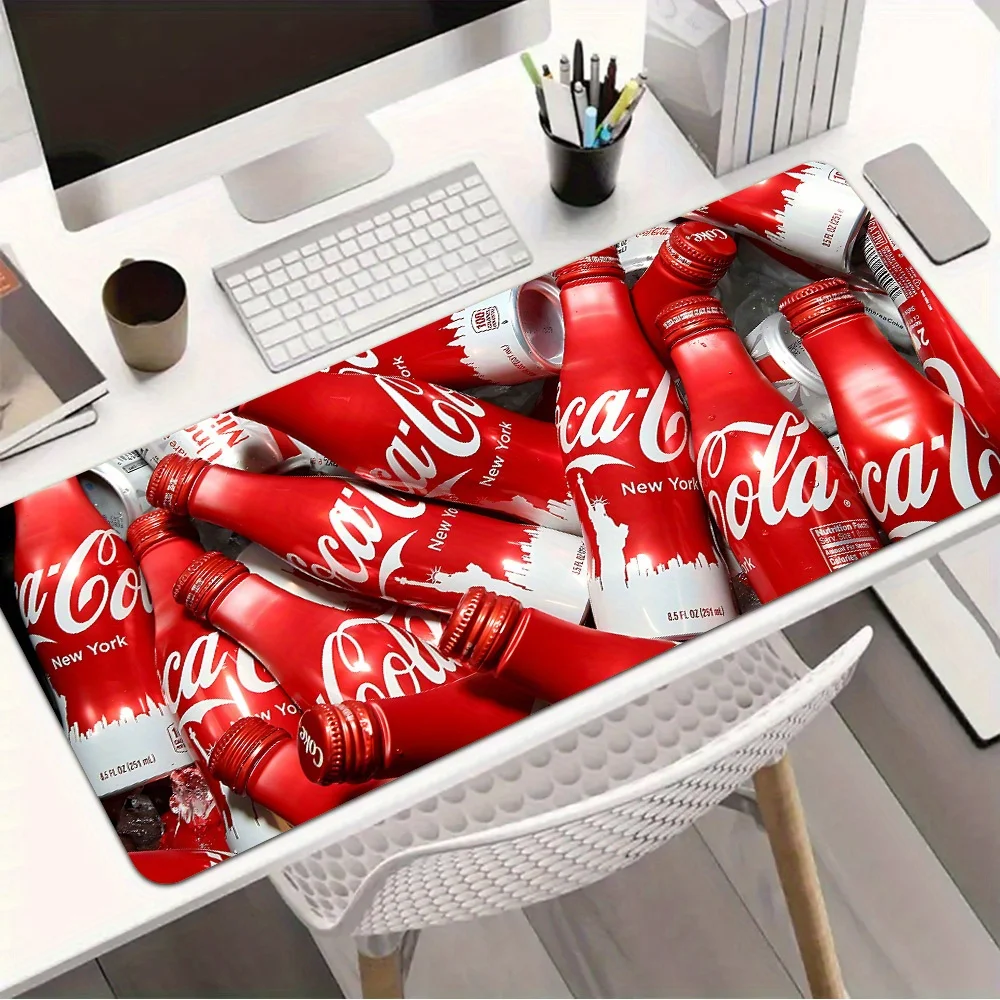 Tappetino per mouse da gioco Cola rinfrescante estivo 1 pezzo - Base in gomma antiscivolo, lavabile, accessori da scrivania, perfetto per l'uso in ufficio e in scuola,