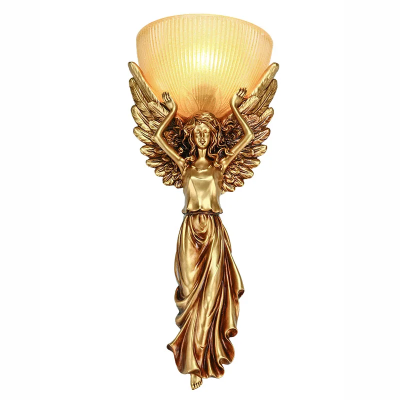 

American living room background wall decoration aisle corridor bedroom bedside lamp