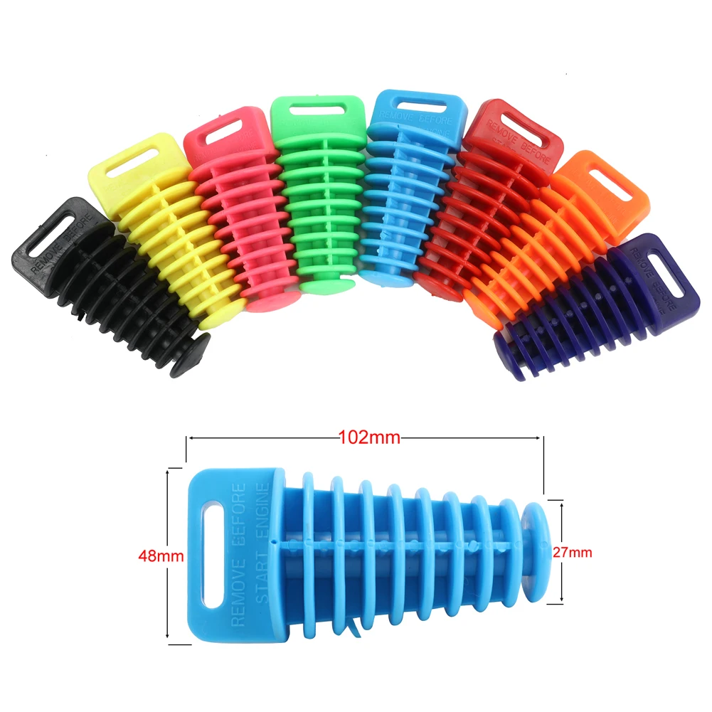 Exhaust pipe plug 27mm-48mm silicone cross-country motorcycle sewage muffler plug exhaust muffler waterproof flushing plug