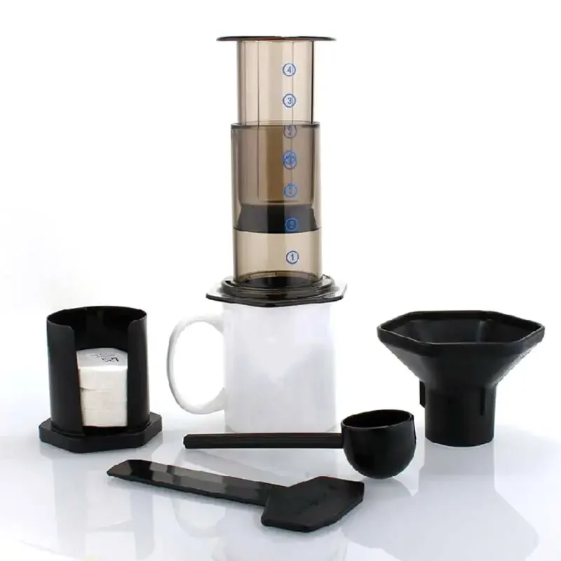 New barista Filter Glass Espresso Coffee Maker Portable pitcher Cafe French Press Coffee Pot For AeroPress Machine