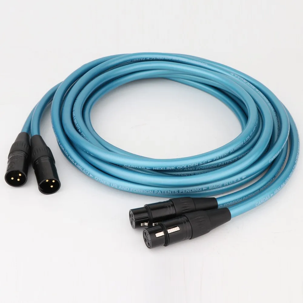 XLR-Kabel (männlich auf weiblich) für symmetrische Audioübertragung, geeignet für Kartenleser, Audioverstärker, CD-/DVD-Player und Verbindungskabel. – Detail 2
