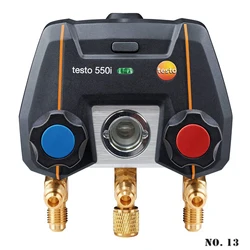 Testo 550i Digital Refrigeration Gauge Manifold with Bluetooth-compatible 0563 1550 2 Valves Manometer Tools App Controlled