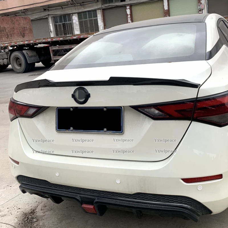 For Nissan Sentra SYLPHY 2020 2021 2022 Spoiler ABS Plastic  Primer Color Car Tail Wing Rear Trunk Lip Spoiler Wing