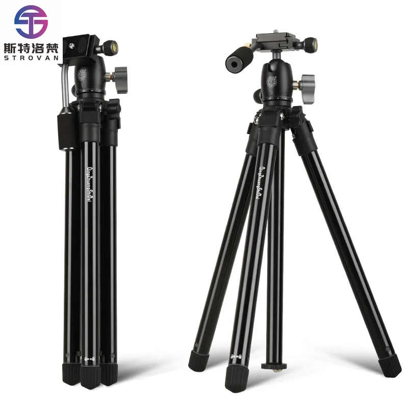 

Q161A&Q162A Lightweight Mini Tripod Aluminum Tripod Stand for Smartphone Video Holder with Handle Ball Head