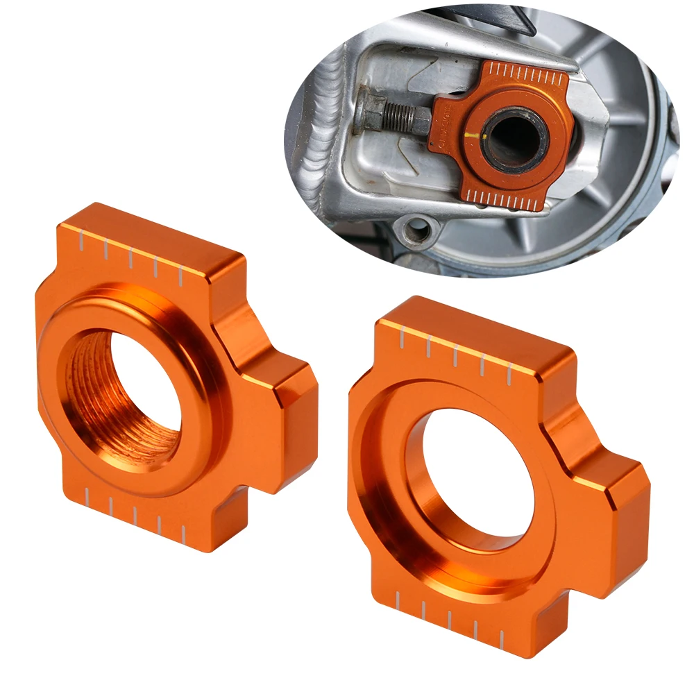 Axle Blocks Chain Adjuster For KTM 690 Duke Enduro R 690 SMC R 790 890 Adventure R Husqvarna 701 Enduro Supermoto Norden 901