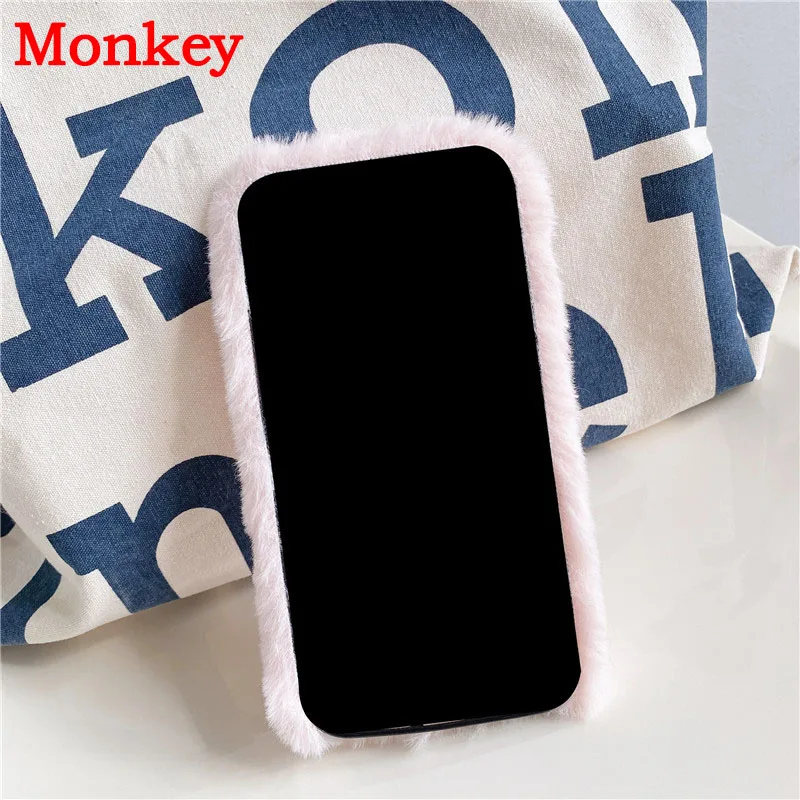 Luxury Pearl Fluffy Plush Wrist Strap Silicone Cases For Redmi Note 10 Pro 10S 9 8 7 pro 9S 9T 8T 9A 9C 8A 7A Poco F3 X3 NFC M3