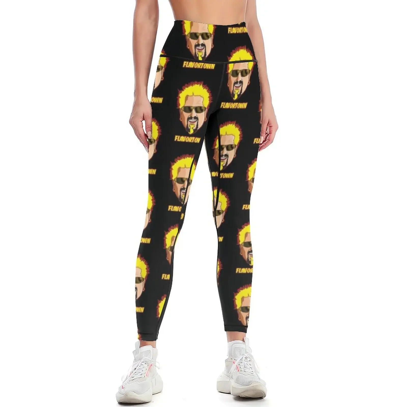 

Guy Fieri Leggings gym wear Tight fitting woman workout shorts gym's sportswear Womens Leggings