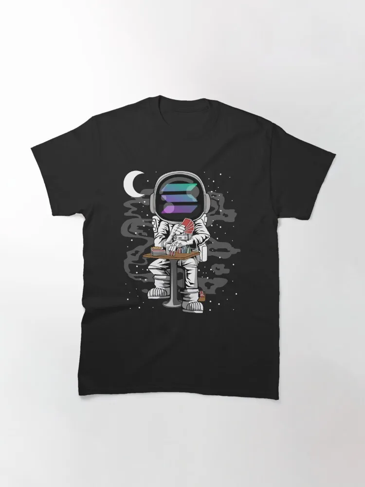 Astronaut Solana SOL Coin To The Moon Crypto Token Blockchain Cryptocurrency Wallet Classic T-Shirt