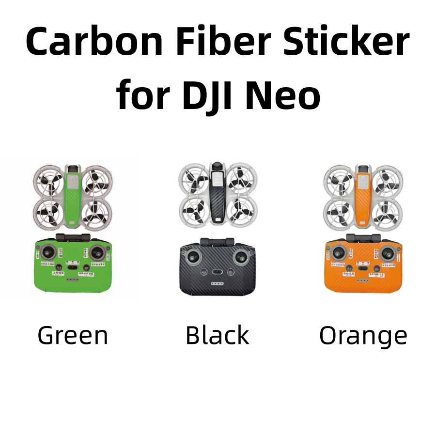 Drone Carbon Fiber Stickers Kit for DJI Neo Accessory Fitting Anti-scratch Anti-bump Fuselage Controllor Protection Film Sticker