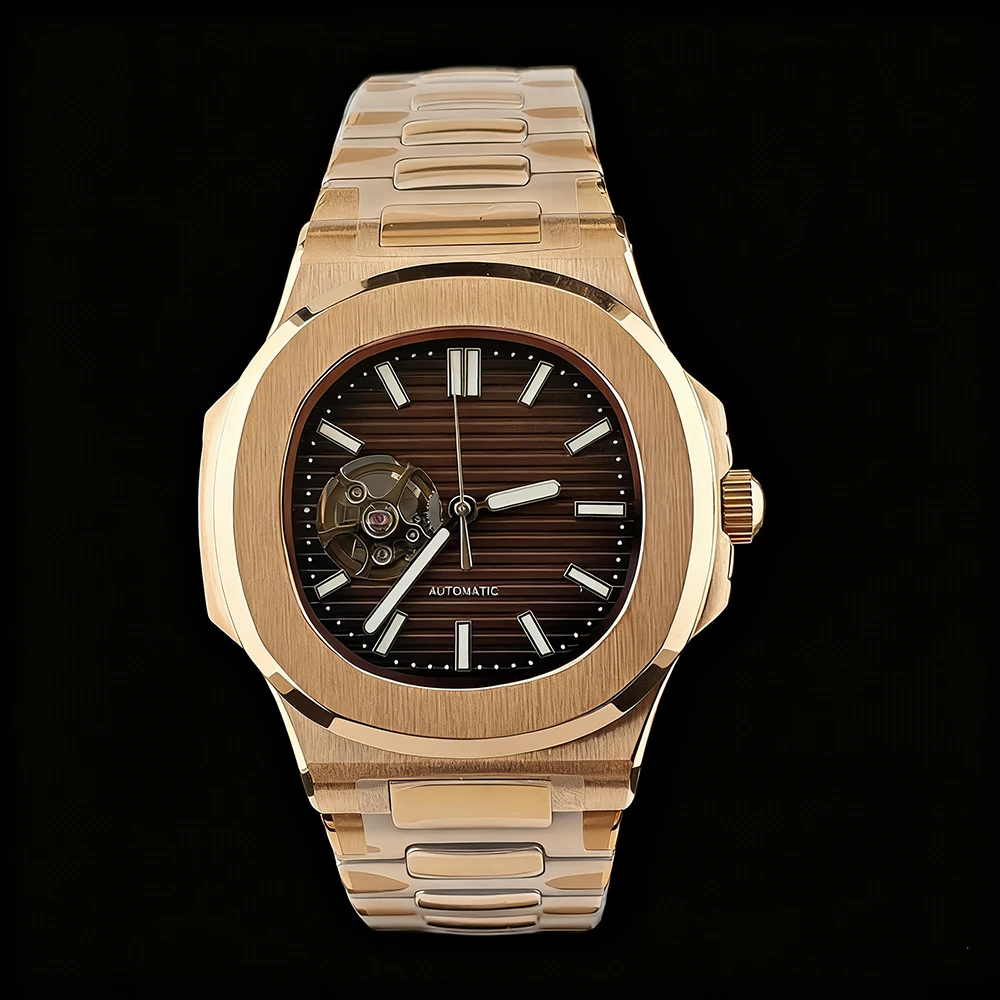 NH38 Watch Men's Automatic Watch Customized Logo Watch Stainless Steel Watch NH38 Movement Watch