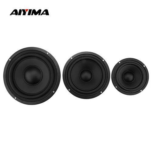 AIYIMA 2 uds altavoz bajo radiador pasivo 4 5 6,5 pulgadas membrana de vibración de graves Woofer altavoz accesorios piezas