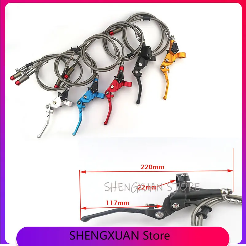 free shopping Hydraulic clutch kit lever master cylinder & liquid hose cable   for Off road Motorcycle Pit Dirt BikeMoto