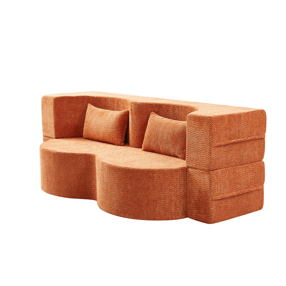&* Modular Foldable Peanut Sofa Bed Comfortable And Convenient Home Furniture