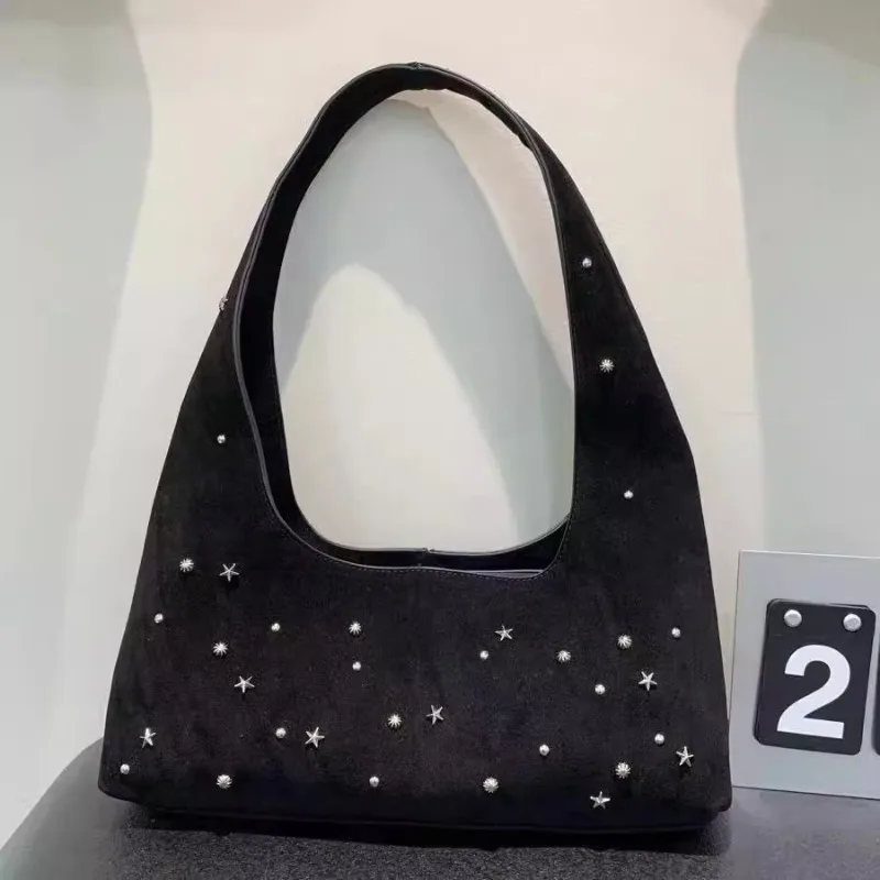 

2025 Spice Girl Star Bag Underarm Shoulder Bags for Woman Commuter All-match Bolsos De Mujer Frosted Sac Femme Y2k Bolso