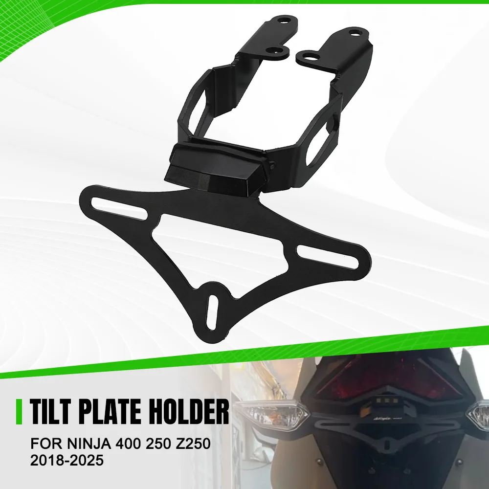 

2024 2025 For KAWASAKI NINJA 400 250 Z250 2018-2023 Motorcycle License Plate Holder Tail Tidy Z400 Fender Eliminator Accessories