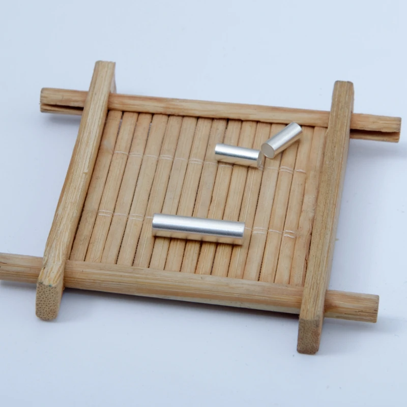 S9999 실버 라운드 핀 사운드 퓨즈 솔리드 라운드 바 실버 바 전용 DIY 액세서리, 직경 5mm, 6mm, 길이 20mm, 30mm, 1 개