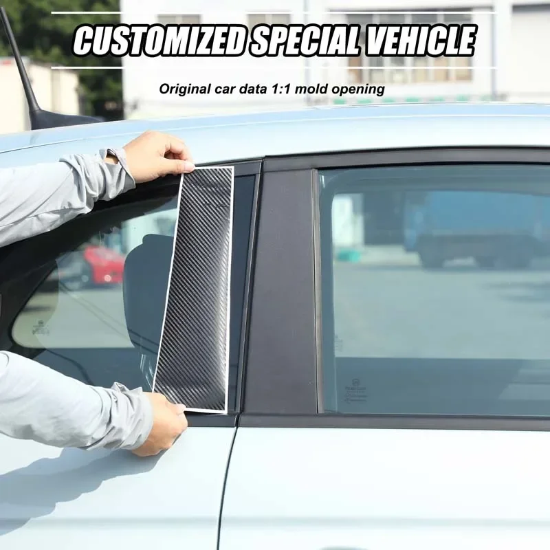 

PVC Car B Pillars Sticker For Fiat 500 08-23 Abarth 595 695 2012-2017 2018 2019 2020 2021 2022 2023 Glossy Black