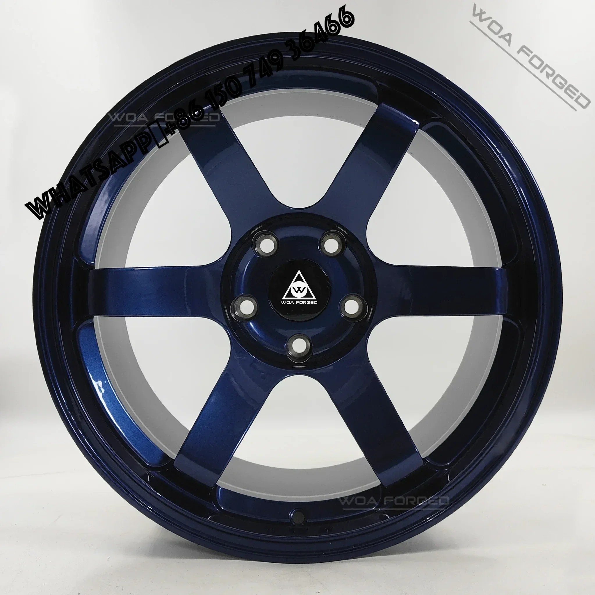 

Custom High Quality Premium Blue Forged Car Wheels 6061-T6 5x120 5x139.7 TE37 Ra Sport Style 25mm-30mm ET 98mm PCD