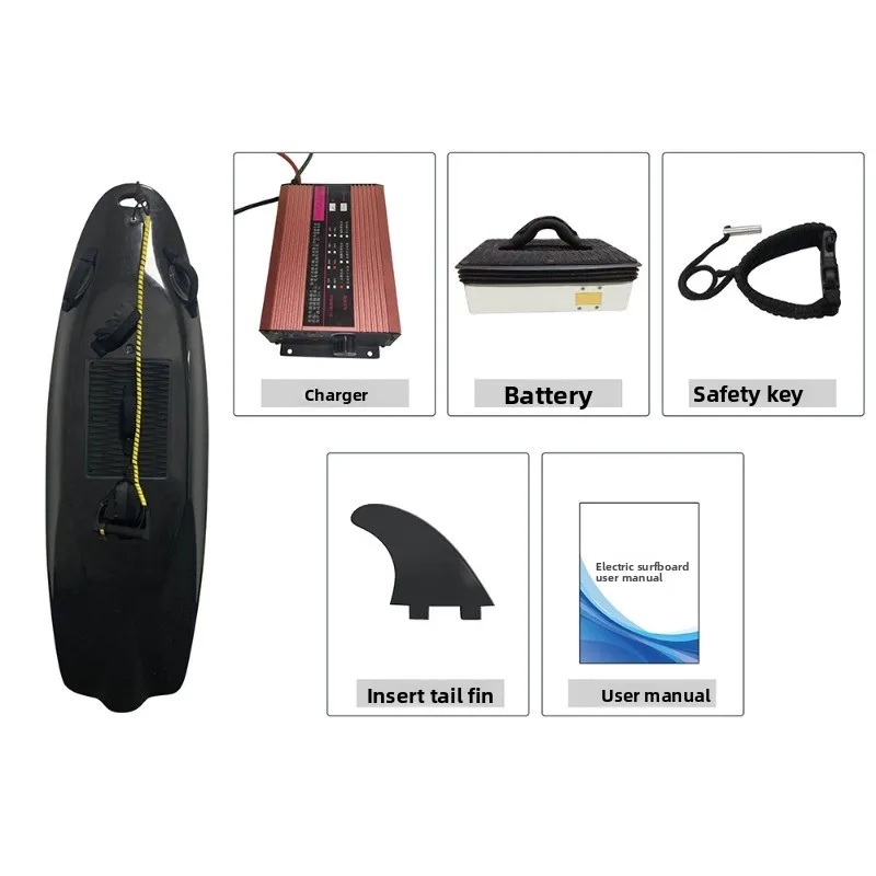 Power surfboard, motorboat, electric surfboard, water power board, foot-operated water board